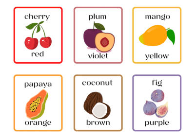 Fruits and colors
