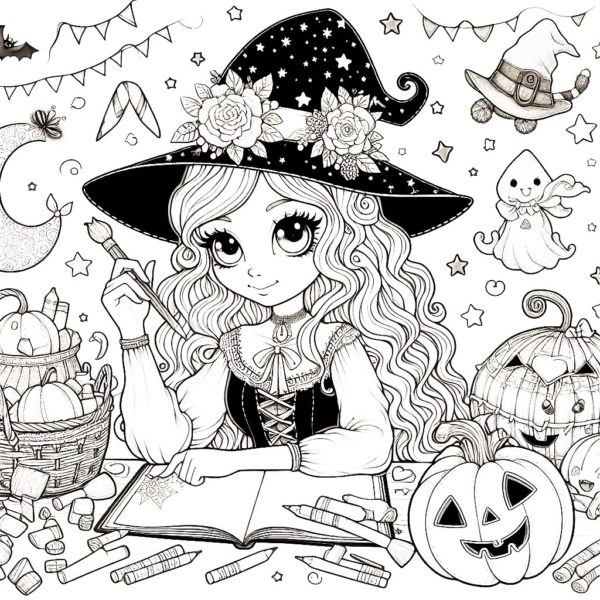 Fairies and witches - coloring book – Image 10