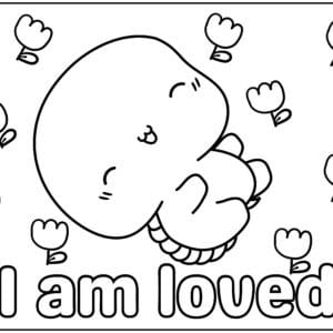 Positive affirmations coloring book
