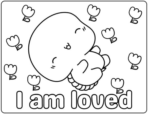 Positive affirmations coloring book