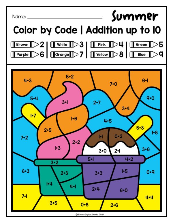 Summer coloring book – Image 2