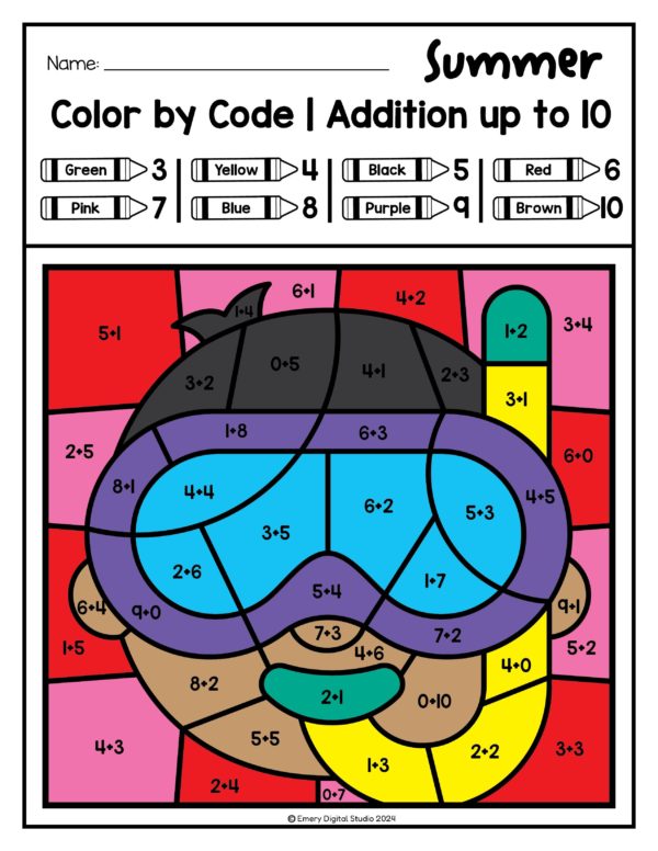 Summer coloring book