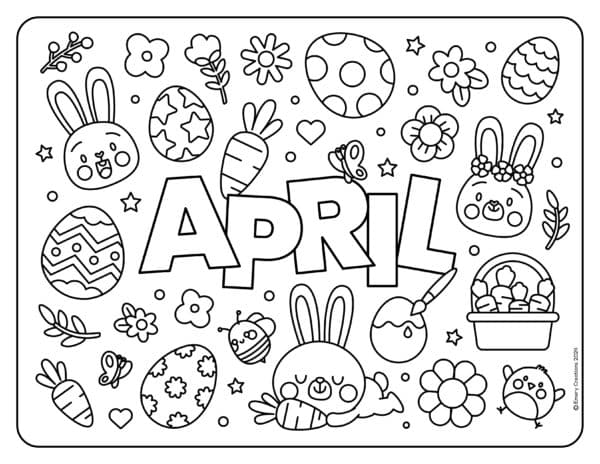 Monthly coloring book – Image 2