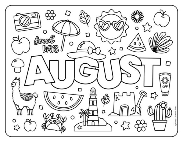 Monthly coloring book – Image 3