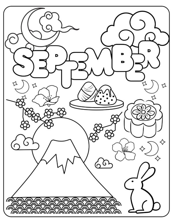 Months of the year coloring book – Image 3