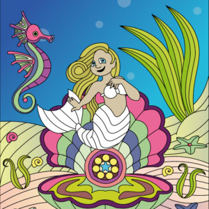 Sea animals coloring book vol 1