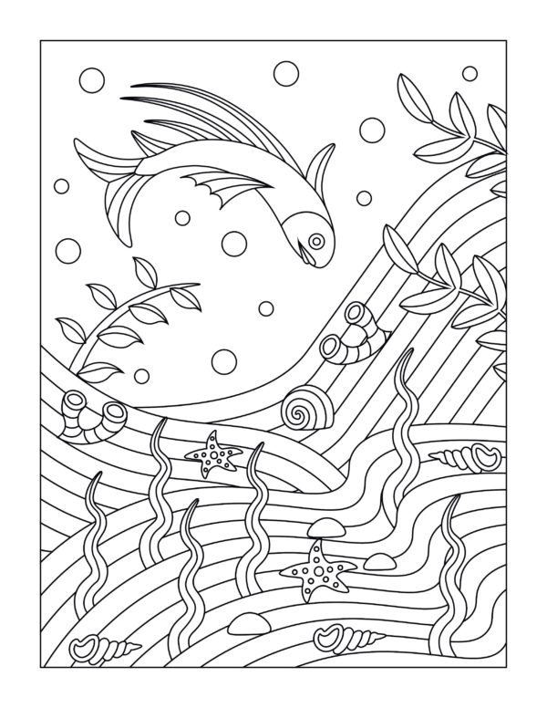 Sea animals coloring book vol 1 – Image 2