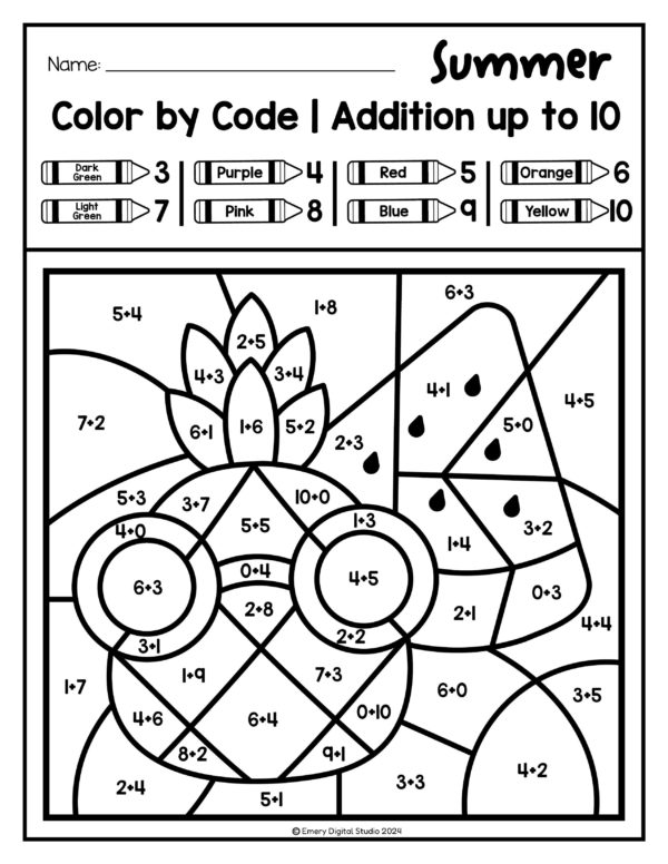 Summer coloring book – Image 3