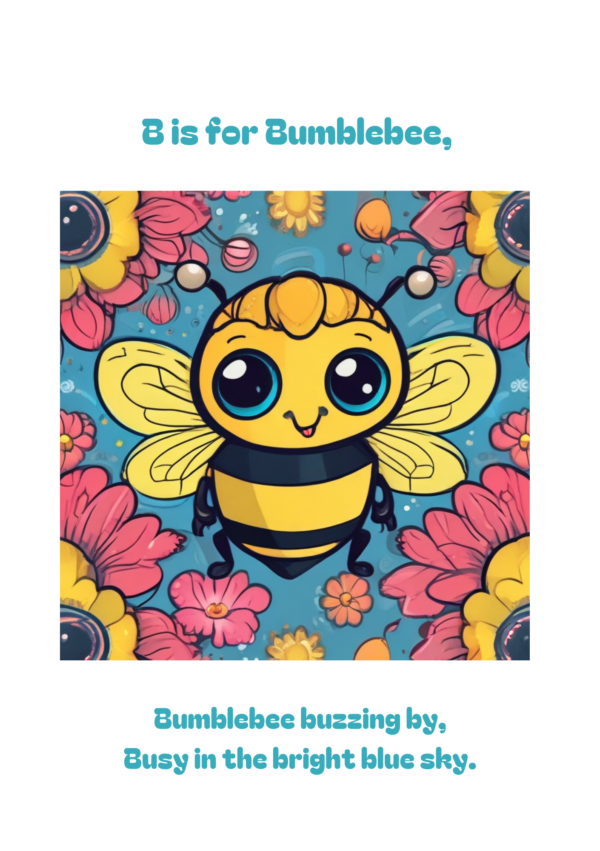 B is for Bumblebee, phonétique anglaise pour enfants – Image 2