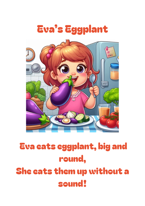 Miss E is giving a party, exercices de phonétique anglaise – Image 4