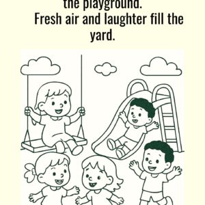 Coloriage Routine Quotidienne pour Enfants | Livre éducatif à imprimer PDF | Apprentissage des routines en anglais | Fichier Numérique enfant